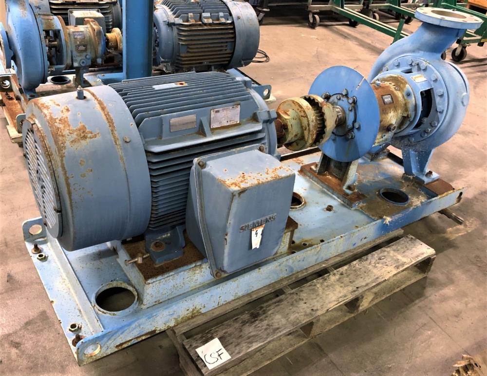 Goulds 3196 XLT-X Centrifugal Pump, 6"x8"-13", CZ100 Nickel w/ 100 HP Motor